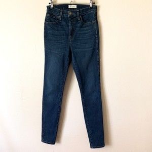 Madewell 10" High Rise Skinny Jeans 25 Medium Wash Blue High Rise